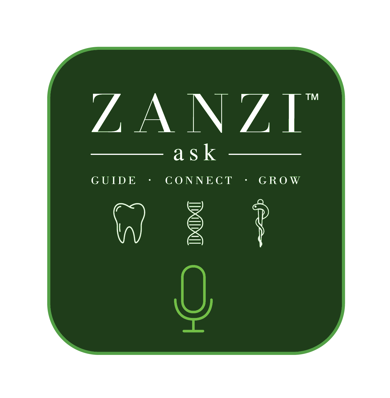 Ask Zanzi — Guide · Connect · Grow
